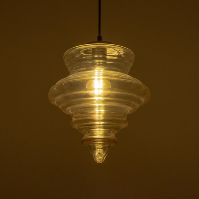 GLOBOSTAR® CORTE 206-0029 Μοντέρνο Κρεμαστό Φωτιστικό Οροφής με Ντουί 1 x E27 AC 220-240V IP20 - Mελί - Μ25 x Π25 x Υ30cm