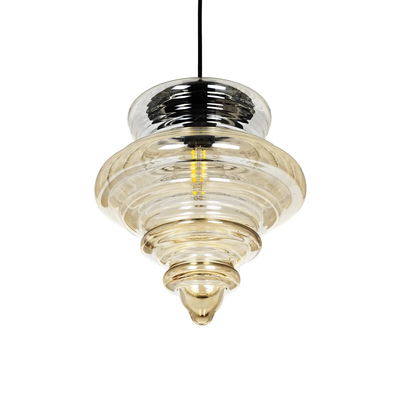 GLOBOSTAR® CORTE 206-0029 Μοντέρνο Κρεμαστό Φωτιστικό Οροφής με Ντουί 1 x E27 AC 220-240V IP20 - Mελί - Μ25 x Π25 x Υ30cm