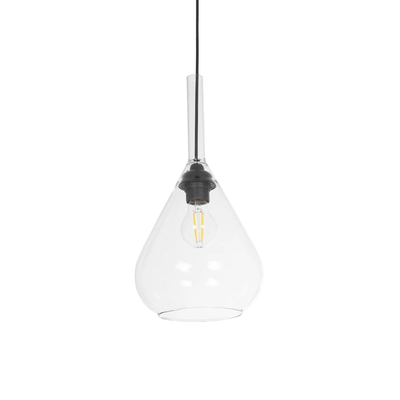 GLOBOSTAR® BALU 206-0043 Μοντέρνο Κρεμαστό Φωτιστικό Οροφής με Ντουί 1 x E27 AC 220-240V IP20 - Διάφανο - Μ20 x Π20 x Υ42cm