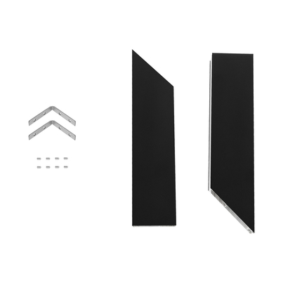 GLOBOSTAR® ALP-CORNER-IN90 LUMILINE 61770 Επιφανειακό / Κρεμαστό Προφίλ Αλουμινίου Γωνία με Λευκό Γαλακτερό Πατητό Κάλυμμα για Ταινίες LED IP20 - Μαύρο Ματ - Μ30 x Π3.5 x Υ7cm