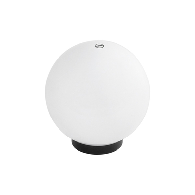 GLOBOSTAR® AGROS 61594 Φωτιστικό Κήπου με Ντουί 1 x E27 AC 220-240V Αδιάβροχο IP65 - Λευκό & Μάυρο - Μ20 x Π20 x Υ22cm