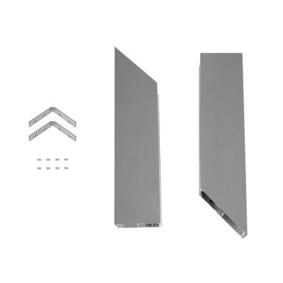 GLOBOSTAR® ALP-CORNER-IN90 BRIGHTRAIL 61782 Επιφανειακό / Κρεμαστό Προφίλ Αλουμινίου Γωνία με Λευκό Γαλακτερό Πατητό Κάλυμμα για Ταινίες LED IP20 - Γκρι Ανθρακί Ματ - Μ30 x Π5 x Υ7.5cm