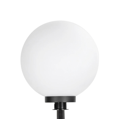 GLOBOSTAR® AGROS 61709 Φωτιστικό Κήπου / Καρφωτό με Ντουί 1 x E27 AC 220-240V Αδιάβροχο IP65 - Λευκό & Μάυρο - Μ40 x Π40 x Υ74cm