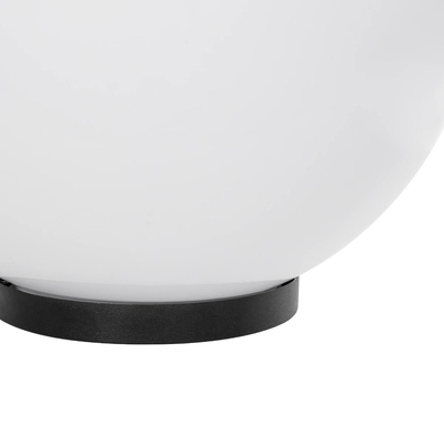 GLOBOSTAR® AGROS 61710 Φωτιστικό Κήπου με Ντουί 1 x E27 AC 220-240V Αδιάβροχο IP65 - Λευκό & Μάυρο - Μ30 x Π30 x Υ32cm