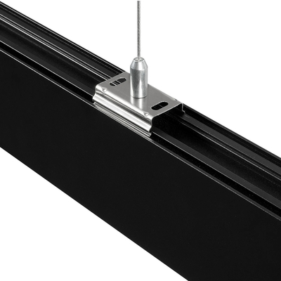 GLOBOSTAR® ALP-LINEAR LUMILINE 61764-3M Επιφανειακό / Κρεμαστό / Επιτοίχιο Προφίλ Αλουμινίου με Λευκό Γαλακτερό Πατητό Κάλυμμα για Ταινίες LED IP20 - Μαύρο Ματ - Μ300 x Π3.5 x Υ7cm