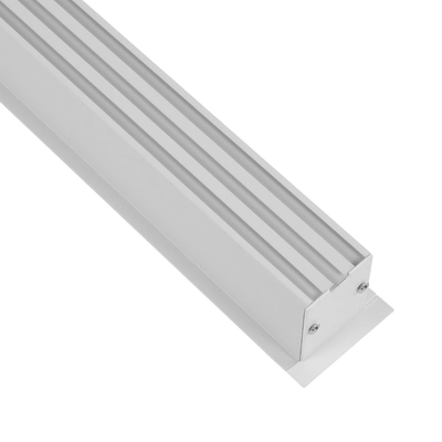GLOBOSTAR® ALP-LINEAR RECESSA 61785-3M Χωνευτό Προφίλ Αλουμινίου με Λευκό Γαλακτερό Πατητό Κάλυμμα για Ταινίες LED IP20 - Λεικό Ματ - Μ300 x Π3.5 x Υ4cm