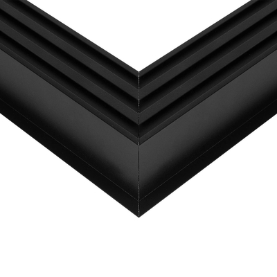 GLOBOSTAR® ALP-CORNER-SIDE90 RECESSA 61789 Χωνευτό Προφίλ Αλουμινίου Γωνία με Λευκό Γαλακτερό Πατητό Κάλυμμα για Ταινίες LED IP20 - Μαύρο Ματ - Μ30 x Π3.5 x Υ4cm