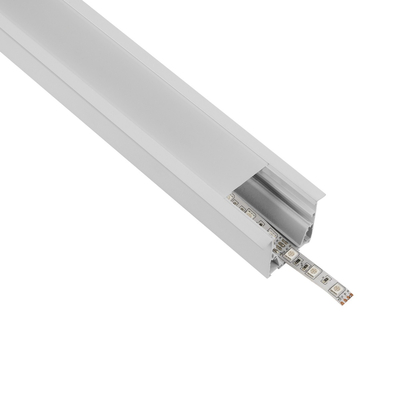 GLOBOSTAR® ALP-LINEAR RECESSA 61785-3M Χωνευτό Προφίλ Αλουμινίου με Λευκό Γαλακτερό Πατητό Κάλυμμα για Ταινίες LED IP20 - Λεικό Ματ - Μ300 x Π3.5 x Υ4cm