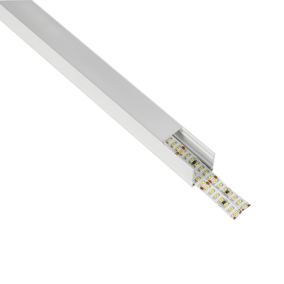 GLOBOSTAR® ALP-LINEAR GLOWTRACK 61796-3M Επιφανειακό Προφίλ Αλουμινίου με Λευκό Γαλακτερό Πατητό Κάλυμμα για Ταινίες LED IP20 - Λευκό Ματ - Μ300 x Π2 x Υ2cm - Πακέτο 5 Τεμαχίων