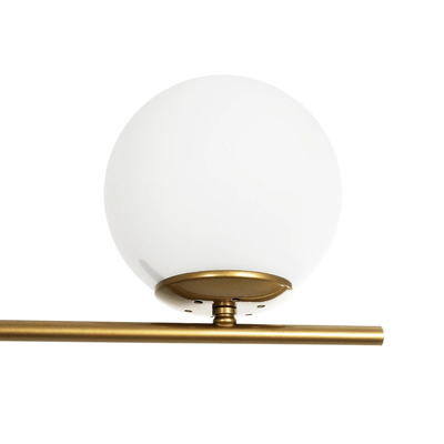 GLOBOSTAR® GLOBUS 201-0119 Μοντέρνο Φωτιστικό Οροφής με Ντουί 2 x E27 AC 220-240V IP20 - Λευκό & Χρυσό - Μ65 x Π15 x Υ23cm