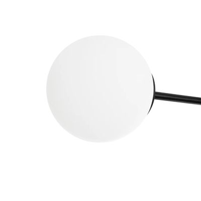 GLOBOSTAR® GLOBUS 201-0118 Μοντέρνο Φωτιστικό Οροφής με Ντουί 2 x E27 AC 220-240V IP20 - Λευκό & Μαύρο - Μ65 x Π15 x Υ23cm