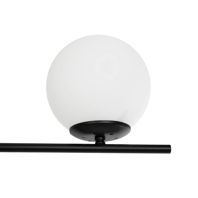 GLOBOSTAR® GLOBUS 201-0118 Μοντέρνο Φωτιστικό Οροφής με Ντουί 2 x E27 AC 220-240V IP20 - Λευκό & Μαύρο - Μ65 x Π15 x Υ23cm