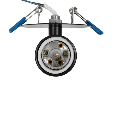 GLOBOSTAR® SARA 999-0058 Χωνευτό Φωτιστικό Οροφής με Ντουί 1 x E27 AC 220-240V IP20 - Μαύρο - Μ8.5 x Π8.5 x Υ11cm