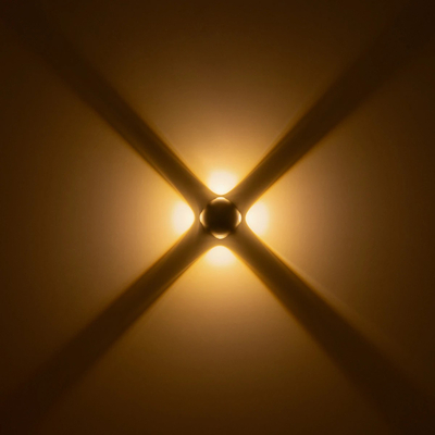 GLOBOSTAR® VEGA 60673 Μοντέρνο Φωτιστικό Τοίχου - Απλίκα LED 12W 1500lm 30° AC 220-240V Αδιάβροχο IP65 Θερμό Λευκό 2700K - Bridgelux COB Chip & TÜV SÜD Driver - Μαύρο Ματ - Μ10 x Π7.5 x Υ10cm - 5 Χρόνια Εγγύηση