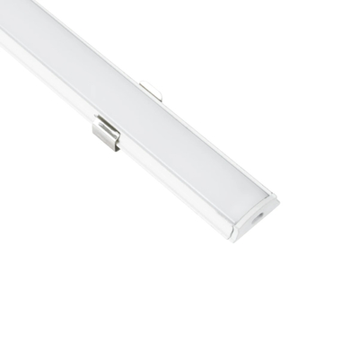 GLOBOSTAR® ALP-LINEAR CURBARIO 70863-1M Επιφανειακό Εύκαμπτο Προφίλ Αλουμινίου με Λευκό Γαλακτερό Πατητό Κάλυμμα για Ταινίες LED IP20 - Λευκό - Μ100 x Π1.8 x Υ0.5cm