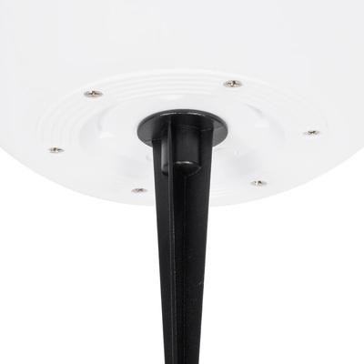 GLOBOSTAR® AQUAGLOW 71474 Μοντέρνο Φωτιστικό Κήπου Μπάλα με IR Ασύρματο Χειριστήριο LED 3W 240lm 360° DC 5V με USB-C με Ενσωματωμένο Φωτοβολταϊκό Panel 6V 1W & Επαναφορτιζόμενη Μπαταρία Li-ion 3.7V 2x18650 1400mAh Αδιάβροχο IP54 Πολύχρωμο RGBW Dimmable - Sanan SMD Chip - Γαλακτερό Λευκό - Μ25 x Π25 x Υ25cm - 2 Χρόνια Εγγύηση