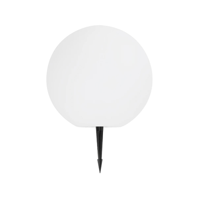 GLOBOSTAR® AQUAGLOW 71475 Μοντέρνο Φωτιστικό Κήπου Μπάλα με IR Ασύρματο Χειριστήριο LED 5W 400lm 360° DC 5V με USB-C με Ενσωματωμένο Φωτοβολταϊκό Panel 6V 1.5W & Επαναφορτιζόμενη Μπαταρία Li-ion 3.7V 3x18650 1800mAh Αδιάβροχο IP54 Πολύχρωμο RGBW Dimmable - Sanan SMD Chip - Γαλακτερό Λευκό - Μ35 x Π35 x Υ35cm - 2 Χρόνια Εγγύηση