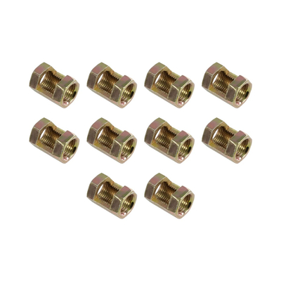 GLOBOSTAR® PIPEADAPT 79594 Μεταλλικός DIY Σύνδεσμος για Ολόπασους Σωλήνες Φωτιστικών - Μ1.3 x Π1.3 x Υ2cm - Πακέτο 10 Τεμαχίων