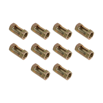 GLOBOSTAR® PIPEADAPT 79596 Μεταλλικός DIY Σύνδεσμος για Ολόπασους Σωλήνες Φωτιστικών - Μ1.3 x Π1.3 x Υ3cm - Πακέτο 10 Τεμαχίων