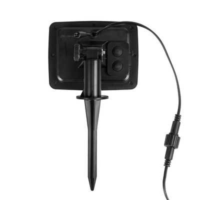 GLOBOSTAR® TWILIGHT 79667 Μοντέρνο Φωτιστικό Κήπου Γιρλάντα 7.7m με 15 Λάμπες & IR Ασύρματο Χειριστήριο LED 9W 810lm 360° DC 3.7V με Ενσωματωμένο Φωτοβολταϊκό Panel 5.5V 1.5W & Επαναφορτιζόμενη Μπαταρία Li-ion 3.6V 1x18650 2200mAh Αδιάβροχο IP65 Θερμό Λευκό 2700Κ Dimmable - Sanan SMD Chip - Μαύρο & Διάφανο - Μ770 x Π4 x Υ7cm - 2 Χρόνια Εγγύηση