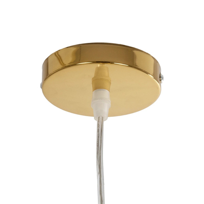 GLOBOSTAR® CRISTIN 999-0037 Μοντέρνο Κρεμαστό Φωτιστικό Οροφής με Ντουί 1 x G4 AC 220-240V IP20 - Χρυσό - Μ18 x Π18 x Υ13cm