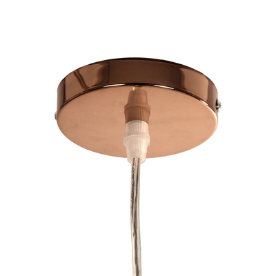 GLOBOSTAR® CRISTIN 999-0038 Μοντέρνο Κρεμαστό Φωτιστικό Οροφής με Ντουί 1 x G4 AC 220-240V IP20 - Χάλκινο - Μ18 x Π18 x Υ13cm