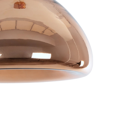 GLOBOSTAR® CRISTIN 999-0038 Μοντέρνο Κρεμαστό Φωτιστικό Οροφής με Ντουί 1 x G4 AC 220-240V IP20 - Χάλκινο - Μ18 x Π18 x Υ13cm