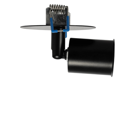 GLOBOSTAR® SARA 999-0058 Χωνευτό Φωτιστικό Οροφής με Ντουί 1 x E27 AC 220-240V IP20 - Μαύρο - Μ8.5 x Π8.5 x Υ11cm