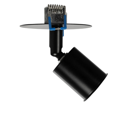 GLOBOSTAR® SARA 999-0058 Χωνευτό Φωτιστικό Οροφής με Ντουί 1 x E27 AC 220-240V IP20 - Μαύρο - Μ8.5 x Π8.5 x Υ11cm