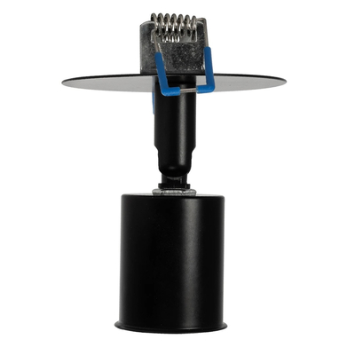 GLOBOSTAR® SARA 999-0058 Χωνευτό Φωτιστικό Οροφής με Ντουί 1 x E27 AC 220-240V IP20 - Μαύρο - Μ8.5 x Π8.5 x Υ11cm