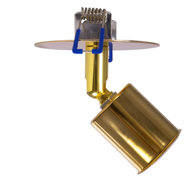 GLOBOSTAR® SARA 999-0060 Χωνευτό Φωτιστικό Οροφής με Ντουί 1 x E27 AC 220-240V IP20 - Χρυσό - Μ8.5 x Π8.5 x Υ11cm