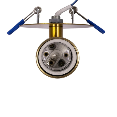 GLOBOSTAR® SARA 999-0061 Χωνευτό Φωτιστικό Οροφής με Ντουί 1 x E27 AC 220-240V IP20 - Χρυσό - Μ8.5 x Π8.5 x Υ11cm