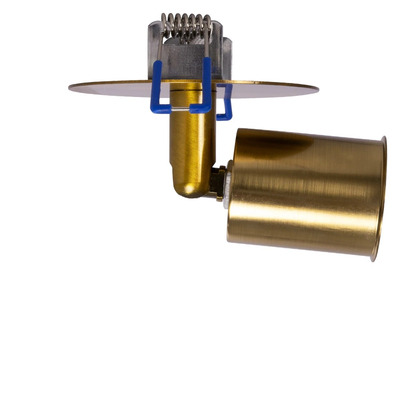 GLOBOSTAR® SARA 999-0061 Χωνευτό Φωτιστικό Οροφής με Ντουί 1 x E27 AC 220-240V IP20 - Χρυσό - Μ8.5 x Π8.5 x Υ11cm