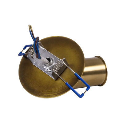 GLOBOSTAR® SARA 999-0061 Χωνευτό Φωτιστικό Οροφής με Ντουί 1 x E27 AC 220-240V IP20 - Χρυσό - Μ8.5 x Π8.5 x Υ11cm