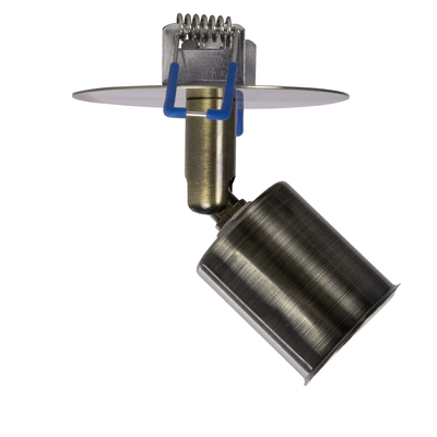 GLOBOSTAR® SARA 999-0062 Χωνευτό Φωτιστικό Οροφής με Ντουί 1 x E27 AC 220-240V IP20 - Μπρούτζινο - Μ8.5 x Π8.5 x Υ11cm