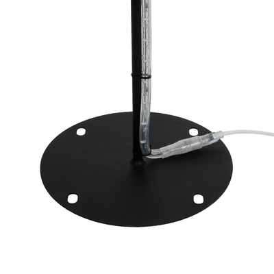 GLOBOSTAR® XMAS-STAR-SMALL Χριστουγεννιάτικο Διακοσμητικό Φωτιστικό LED 15,6W 624lm 360° AC 220-240V Αδιάβροχο IP65 Θερμό Λευκό 2700K   - Μαύρο & Διάφανο - M97 x Π25 x Υ107cm - 2 Χρόνια Εγγύηση