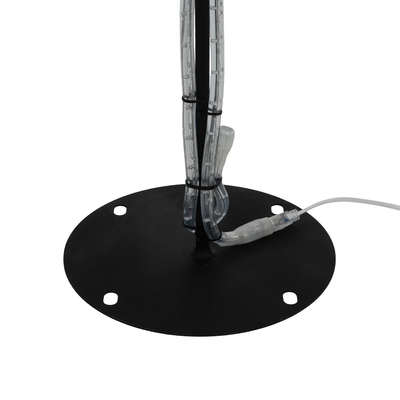 GLOBOSTAR® XMAS-TREE-BIG Χριστουγεννιάτικο Διακοσμητικό Φωτιστικό LED 27.3W 1092lm 360° AC 220-240V Αδιάβροχο IP65 Θερμό Λευκό 2700K  - Μαύρο & Διάφανο - Μ134 x Π25 x Υ188cm - 2 Χρόνια Εγγύηση