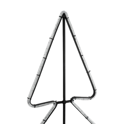 GLOBOSTAR® XMAS-TREE-SMALL Χριστουγεννιάτικο Διακοσμητικό Φωτιστικό LED 19,5W 780lm 360° AC 220-240V Αδιάβροχο IP65 Θερμό Λευκό 2700K - Μαύρο & Διάφανο - M102 x Π25 x Υ142cm - 2 Χρόνια Εγγύηση