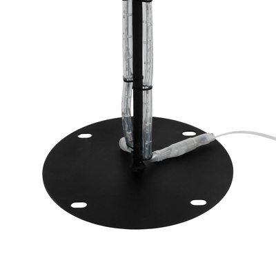 GLOBOSTAR® XMAS-TREE-SMALL Χριστουγεννιάτικο Διακοσμητικό Φωτιστικό LED 19,5W 780lm 360° AC 220-240V Αδιάβροχο IP65 Θερμό Λευκό 2700K - Μαύρο & Διάφανο - M102 x Π25 x Υ142cm - 2 Χρόνια Εγγύηση