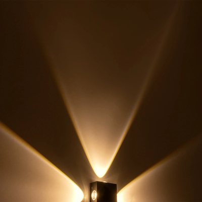 GLOBOSTAR® HIKARI 60686 Μοντέρνο Φωτιστικό Τοίχου - Απλίκα LED 8W 1000lm 30° AC 220-240V Αδιάβροχο IP65 Θερμό Λευκό 2700K - CREE XPE Chip & TÜV SÜD Driver - Μαύρο Ματ - Μ9 x Π4 x Υ9cm - 5 Χρόνια Εγγύηση