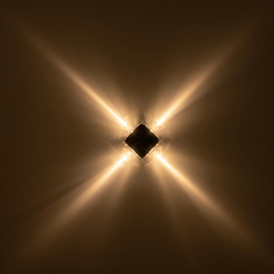 GLOBOSTAR® LUZ 60688 Μοντέρνο Φωτιστικό Τοίχου - Απλίκα LED 8W 1000lm 10° AC 220-240V Αδιάβροχο IP65 Θερμό Λευκό 2700K - CREE XPE Chip & TÜV SÜD Driver - Μαύρο Ματ - Μ13.5 x Π4.5 x Υ13.5cm - 5 Χρόνια Εγγύηση