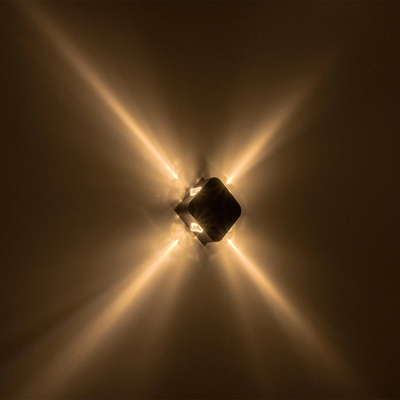 GLOBOSTAR® LUZ 60688 Μοντέρνο Φωτιστικό Τοίχου - Απλίκα LED 8W 1000lm 10° AC 220-240V Αδιάβροχο IP65 Θερμό Λευκό 2700K - CREE XPE Chip & TÜV SÜD Driver - Μαύρο Ματ - Μ13.5 x Π4.5 x Υ13.5cm - 5 Χρόνια Εγγύηση