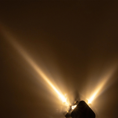 GLOBOSTAR® LUZ 60688 Μοντέρνο Φωτιστικό Τοίχου - Απλίκα LED 8W 1000lm 10° AC 220-240V Αδιάβροχο IP65 Θερμό Λευκό 2700K - CREE XPE Chip & TÜV SÜD Driver - Μαύρο Ματ - Μ13.5 x Π4.5 x Υ13.5cm - 5 Χρόνια Εγγύηση