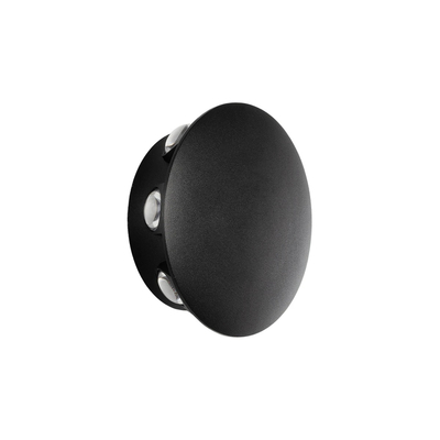 GLOBOSTAR® SOL 60796 Μοντέρνο Φωτιστικό Τοίχου - Απλίκα LED 16W 2000lm 30° AC 220-240V Αδιάβροχο IP65 Θερμό Λευκό 2700K - CREE XPE Chip & TÜV SÜD Driver - Μαύρο Ματ - Μ16 x Π5.5 x Υ16cm - 5 Χρόνια Εγγύηση