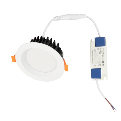 GLOBOSTAR® WATERA 60898 Χωνευτό Downlight Σποτ Panel Μπάνιου & WC LED 12W 1500lm 120° AC 220-240V Αδιάβροχο IP54 Ρυθμιζόμενο Λευκό CCT με Διακόπτη στο Σώμα 2700K/4500K/6000K Dimmable - Lumileds SMD Chip & TÜV SÜD Driver - Λευκό Ματ - Μ10.8 x Π10.8 x Υ3.2cm / Q9cm - 3 Χρόνια Εγγύηση