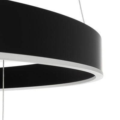 kelvo® VENOM 61188-DECO Μοντέρνο Κρεμαστό Φωτιστικό Οροφής LED 120W 14158lm 120° AC 220-240V IP20 Ρυθμιζόμενο Λευκό CCT με Χειριστήριο από 2700K έως 6000K Dimmable - Lumileds SMD Chip - Μαύρο Ματ - Μ80 x Π80 x Υ60cm - 3 Χρόνια Εγγύηση