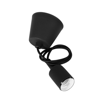 GLOBOSTAR® CABLITO 61562 Μοντέρνο Κρεμαστό Φωτιστικό Οροφής με Ντουί 1 x E27 AC 220-240V IP20 - Μαύρο - Μ4 x Π4 x Υ110cm