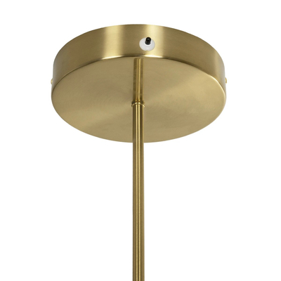 kelvo® GLOW 61667 Μοντέρνο Κρεμαστό Φωτιστικό Οροφής LED 34W 3400lm 360° AC 220-240V IP20 Ρυθμιζόμενο Λευκό CCT με Χειριστήριο από 2700K έως 6000K Dimmable - Lumileds SMD Chip - Χρυσό Πλατίνα & Λευκό Νήμα - Μ20 x Π35 x Υ120cm - 3 Χρόνια Εγγύηση