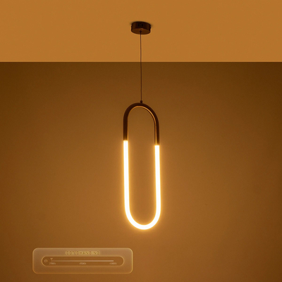 kelvo® GLOW 61679 Μοντέρνο Κρεμαστό Φωτιστικό Οροφής LED 18W 1800lm 360° AC 220-240V IP20 Ρυθμιζόμενο Λευκό CCT με On/Off 2700K/4500K/6000K - Lumileds SMD Chip - Χρυσό Πλατίνα & Λευκό Νήμα - Μ20 x Π2.5 x Υ60cm - 3 Χρόνια Εγγύηση