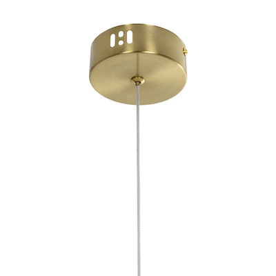 kelvo® GLOW 61680 Μοντέρνο Κρεμαστό Φωτιστικό Οροφής LED 24W 2400lm 360° AC 220-240V IP20 Ρυθμιζόμενο Λευκό CCT με On/Off 2700K/4500K/6000K - Lumileds SMD Chip - Χρυσό Πλατίνα & Λευκό Νήμα - Μ24 x Π10 x Υ62cm - 3 Χρόνια Εγγύηση